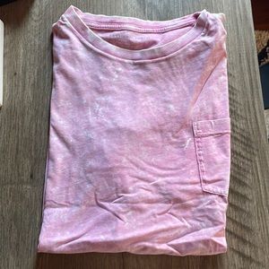 American Eagle Marbled Pink Pocket XL Tee